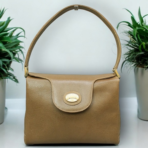 GUCCI - Super VINTAGE light brown leather. - Picture 1 of 6